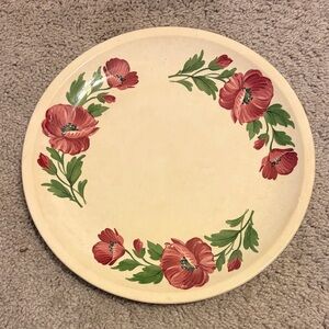 Floral Cream Plate